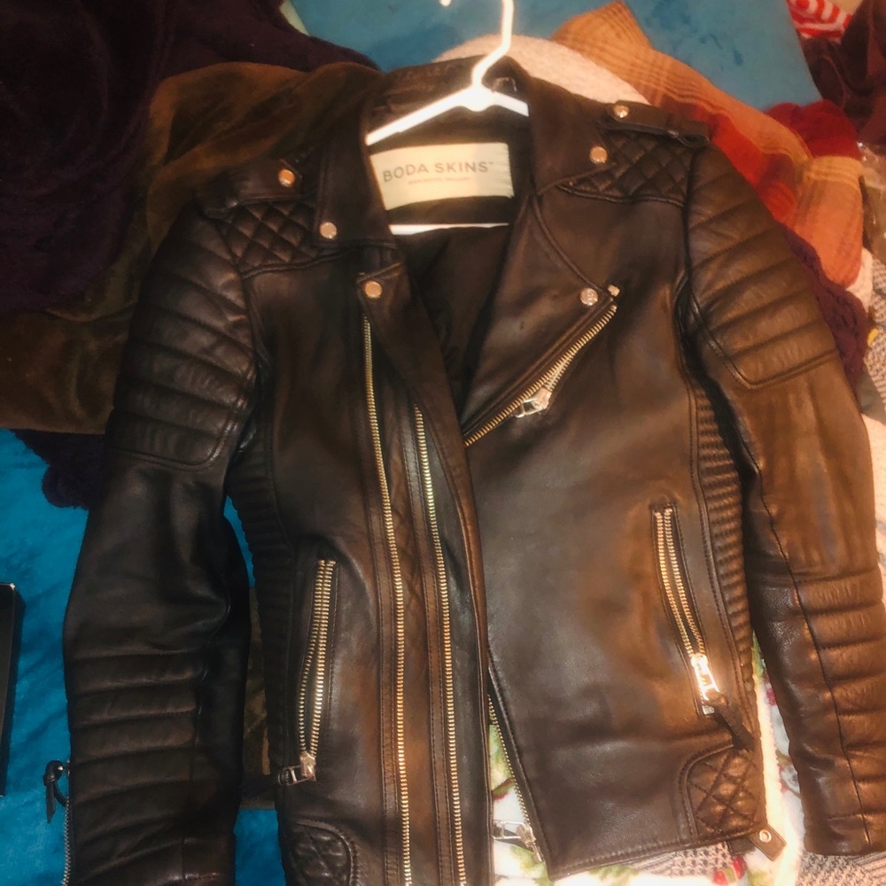 Boda Skins Leather Jacket (Kay Michales M.uk Small